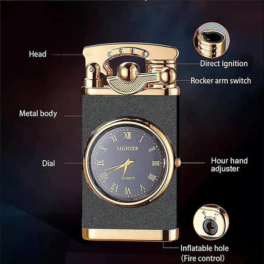 Watch Torch Lighter (قداحة تورش مدمجة مع ساعة)