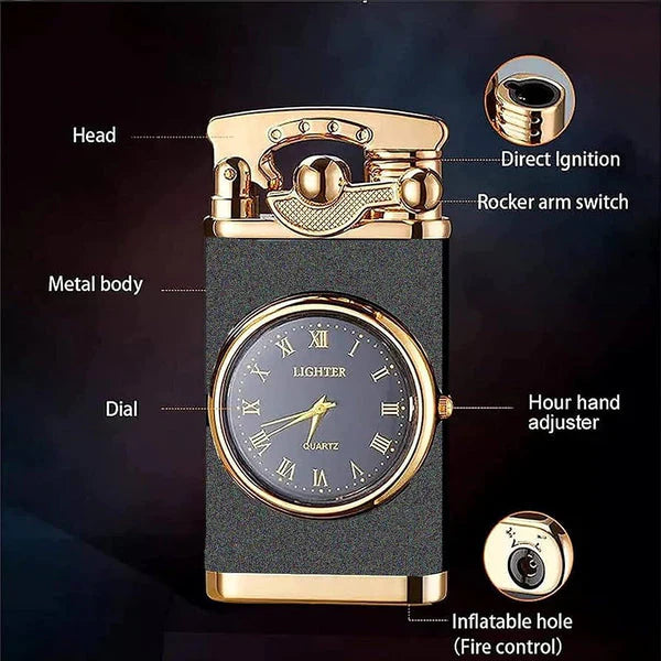 Watch Torch Lighter (قداحة تورش مدمجة مع ساعة)